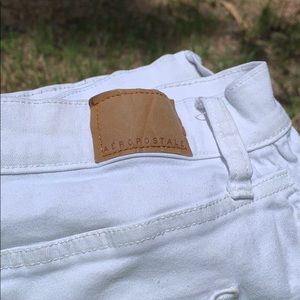 white ripped aeropostale jeans
